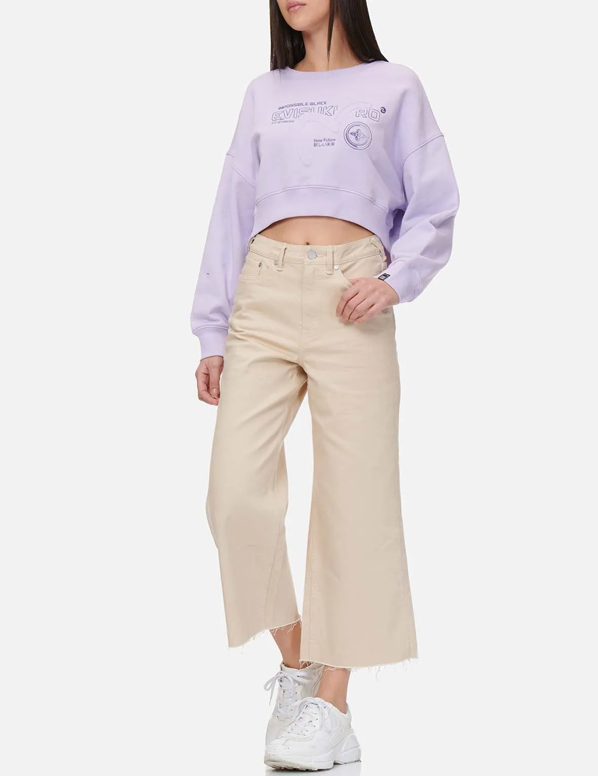 3D Seagull Silicon Badge Denim Culottes