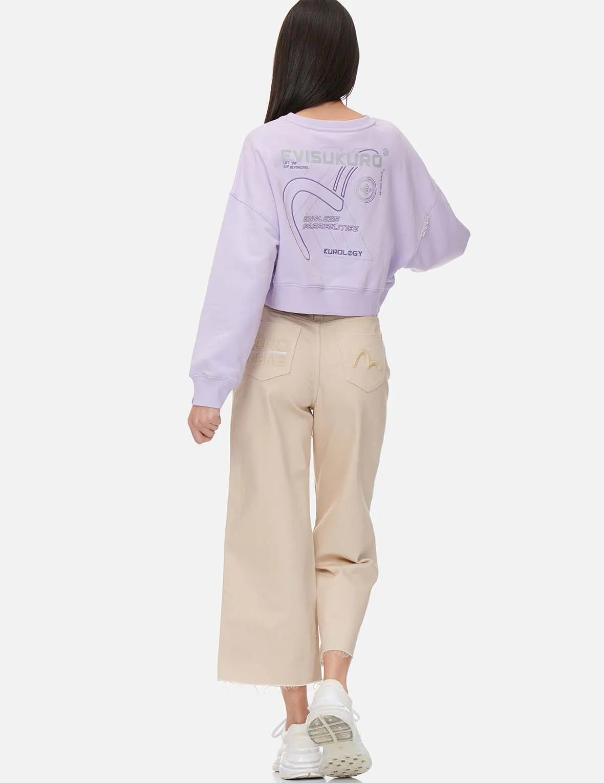 3D Seagull Silicon Badge Denim Culottes