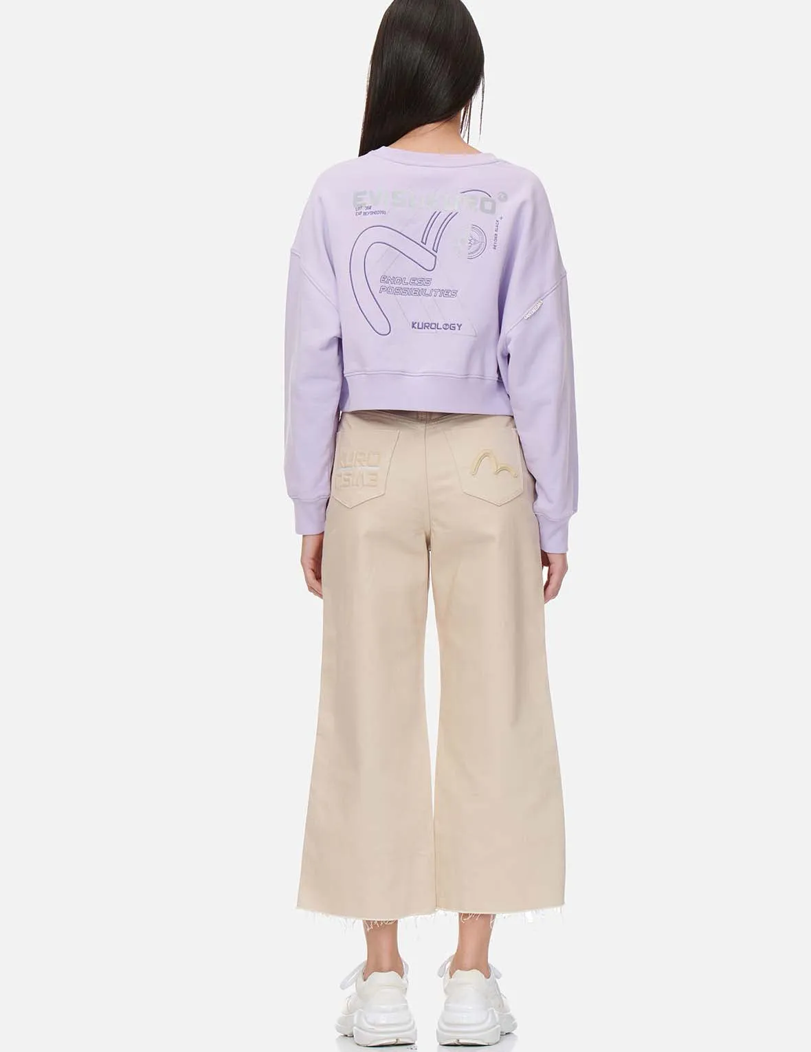 3D Seagull Silicon Badge Denim Culottes