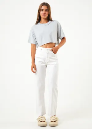 AFENDS Womens Shelby - Wide Leg Pants - White