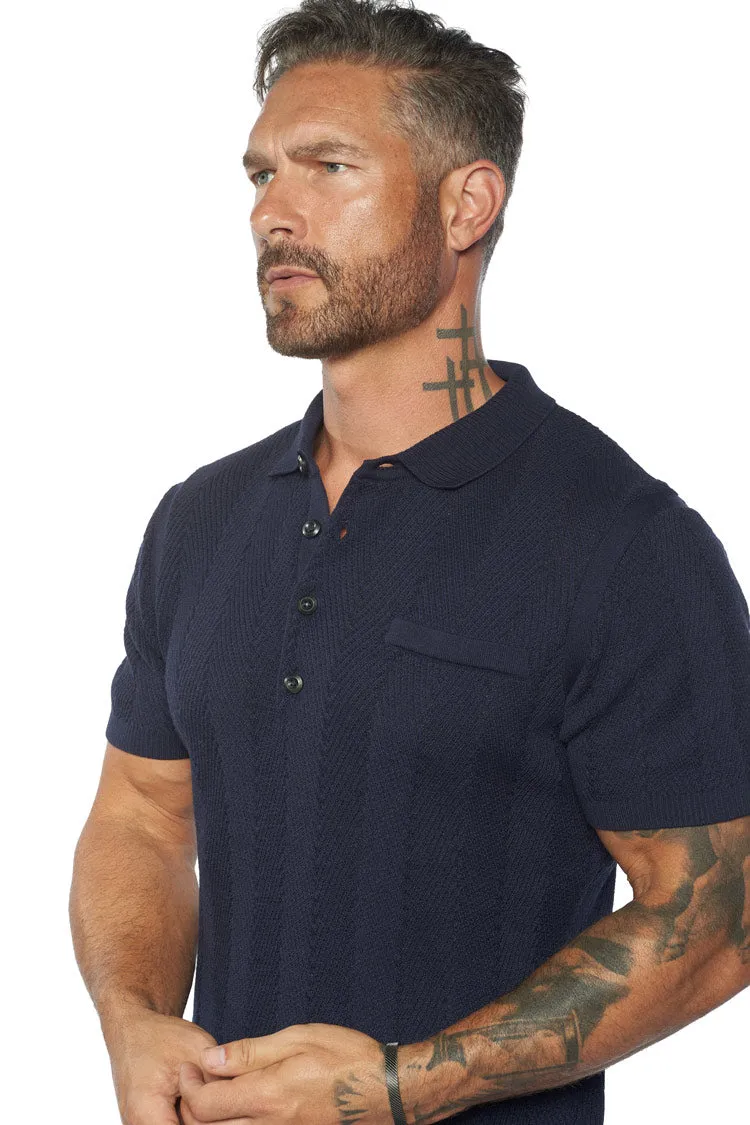 Alastair Fitted Knit Polo