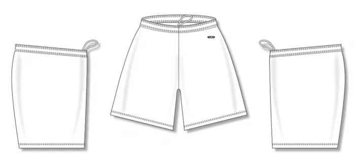 Athletic Knit (AK) VS1300L-000 Ladies White Volleyball Shorts