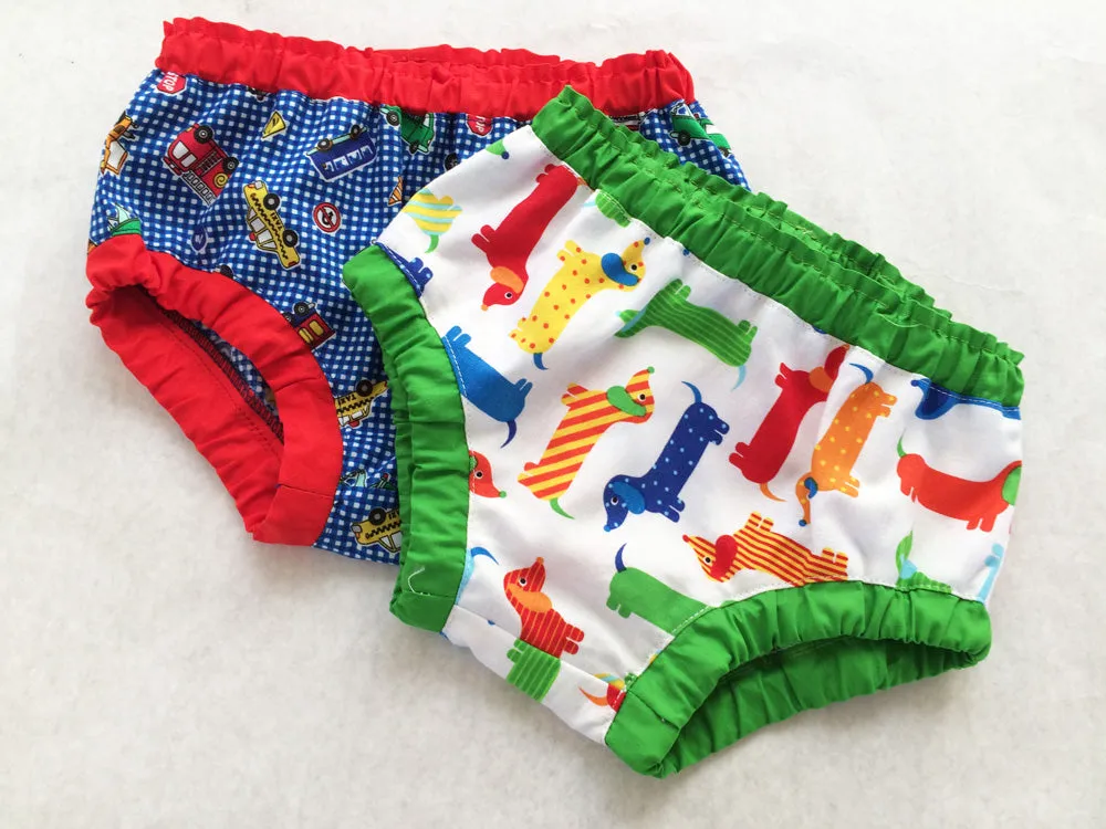 Baby & toddler diaper cover/ over pants pdf sewing pattern, 3  months - 4 years, boys & girls.