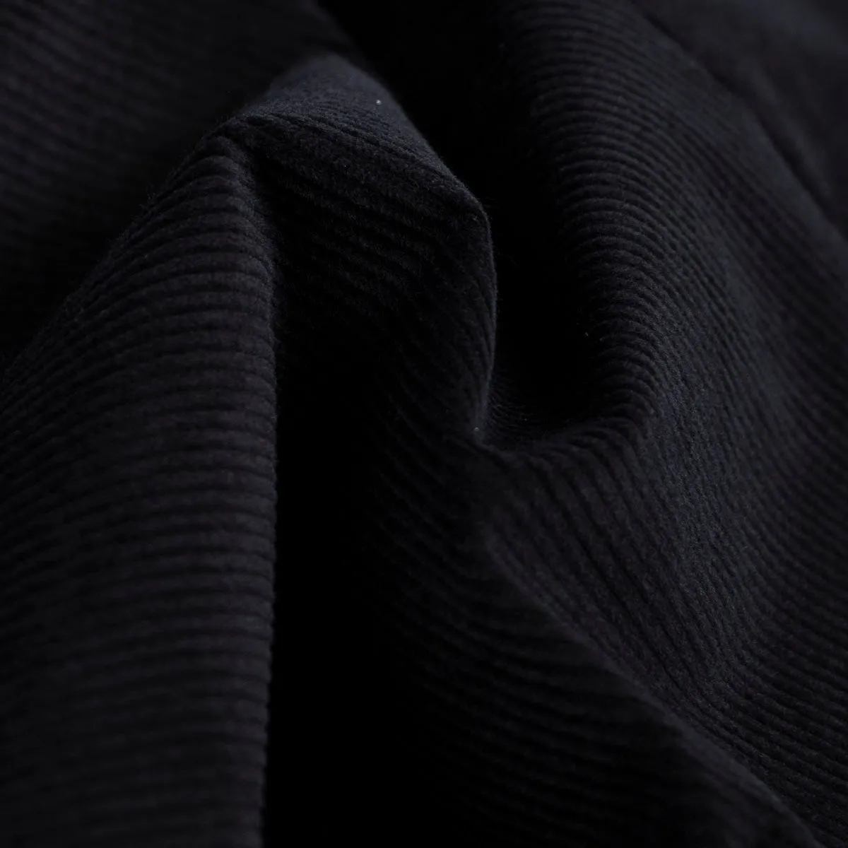 Black Loro Piana Stretch Cotton & Wool Corduroy Trousers