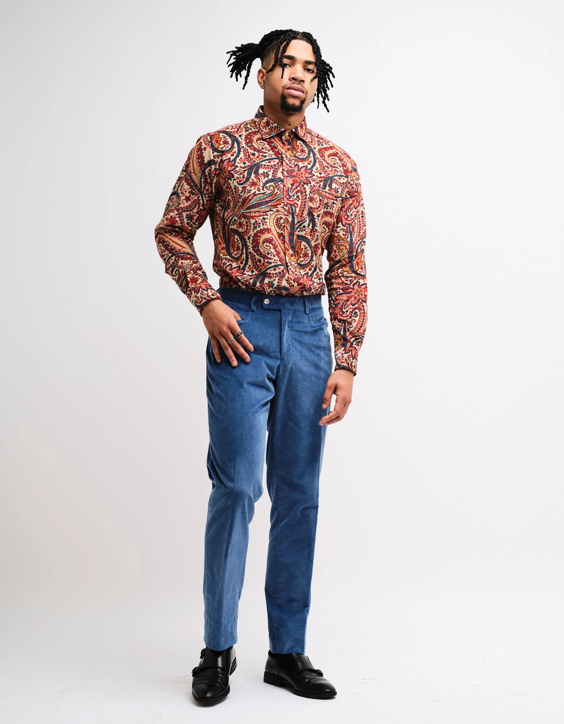 Blue Corduroy Trousers GOLD COLLECTION