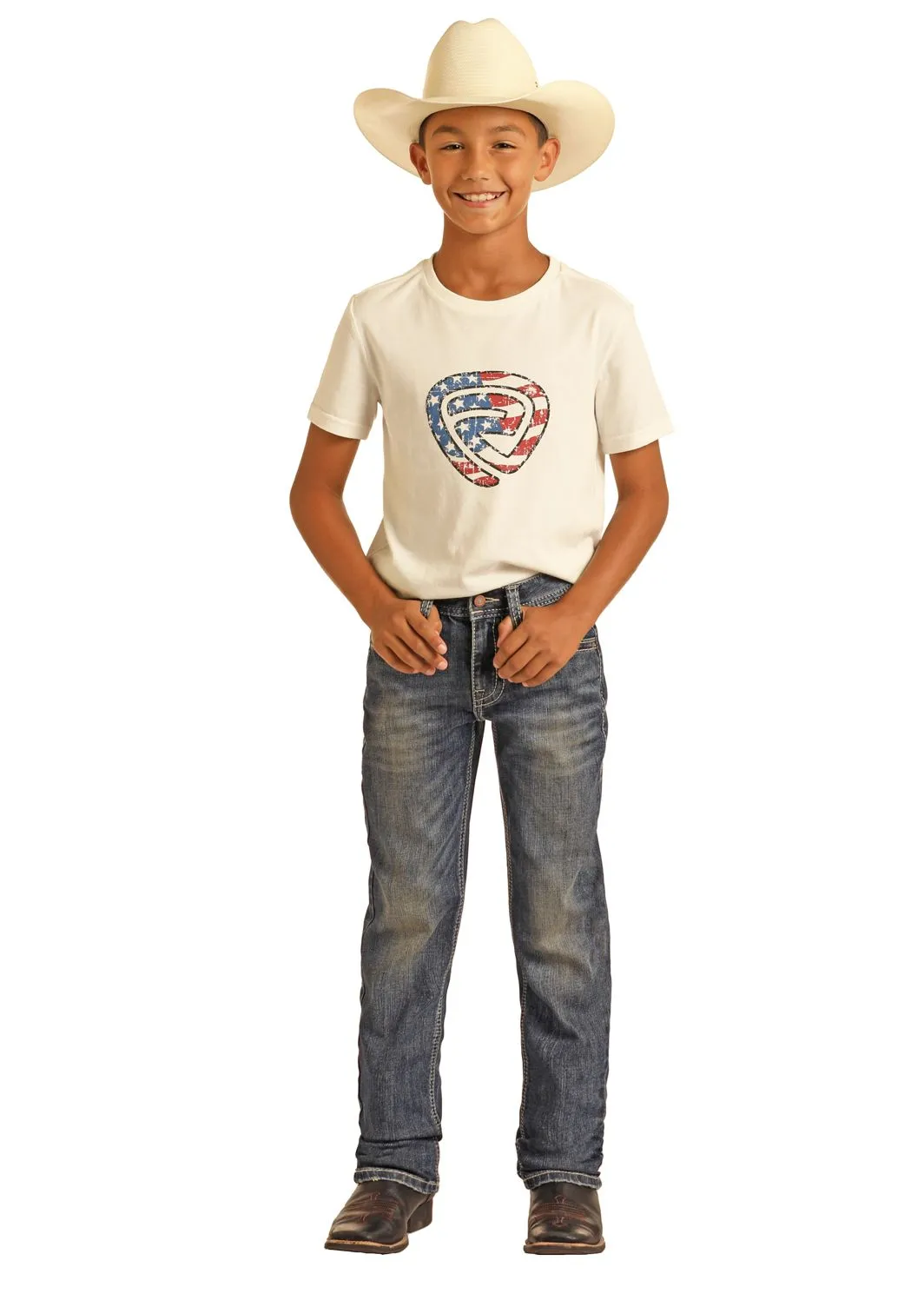 Boy's Rock & Roll Revolver Two Tone Jean