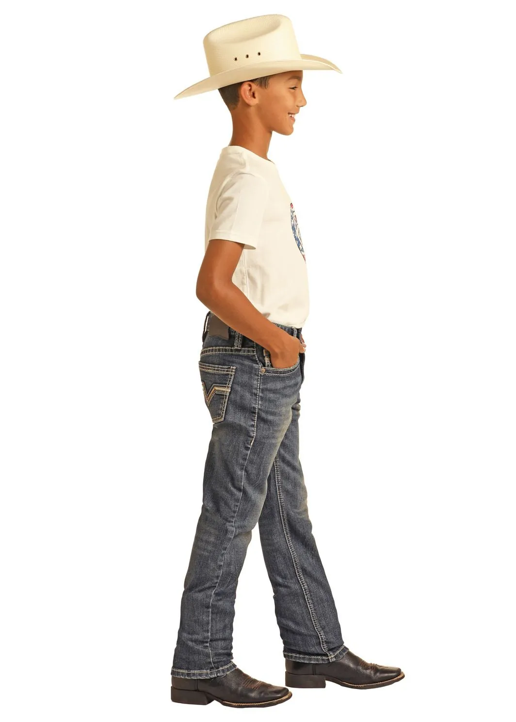 Boy's Rock & Roll Revolver Two Tone Jean