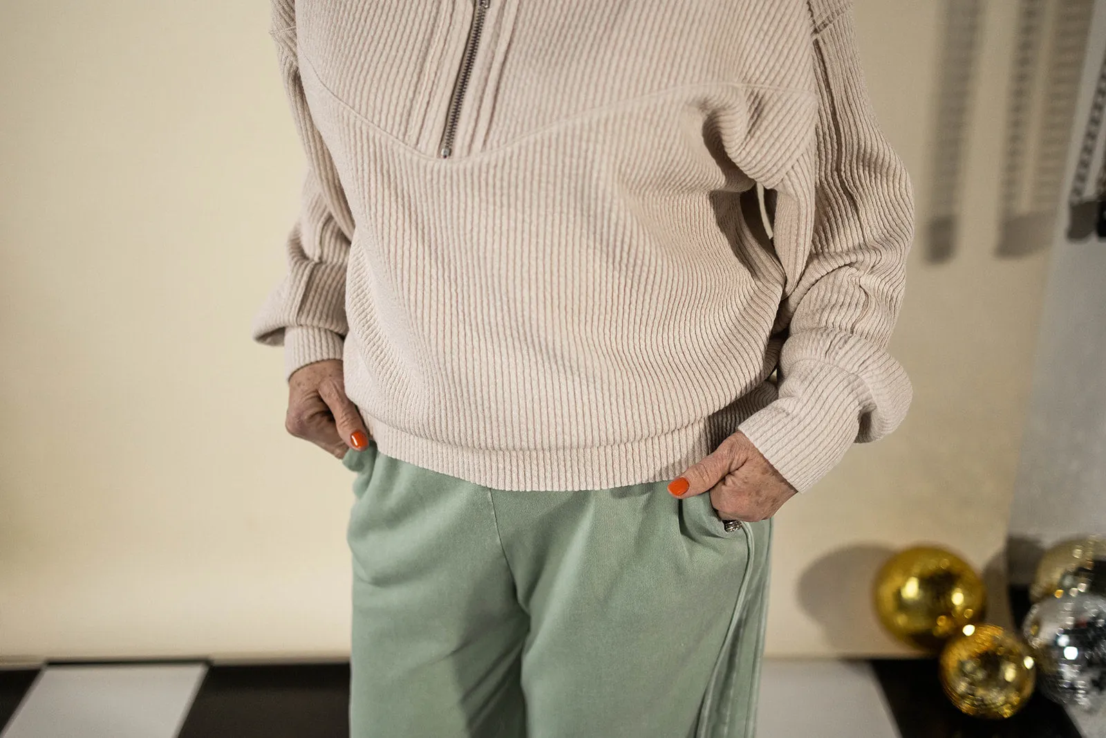 brody knit pants in sage