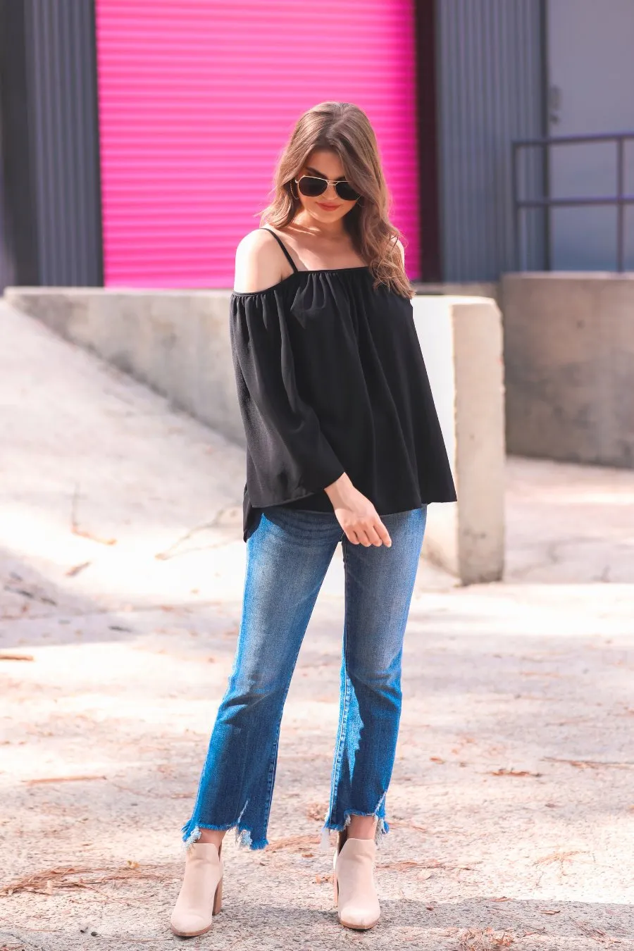 Charlotte Cold Shoulder Top