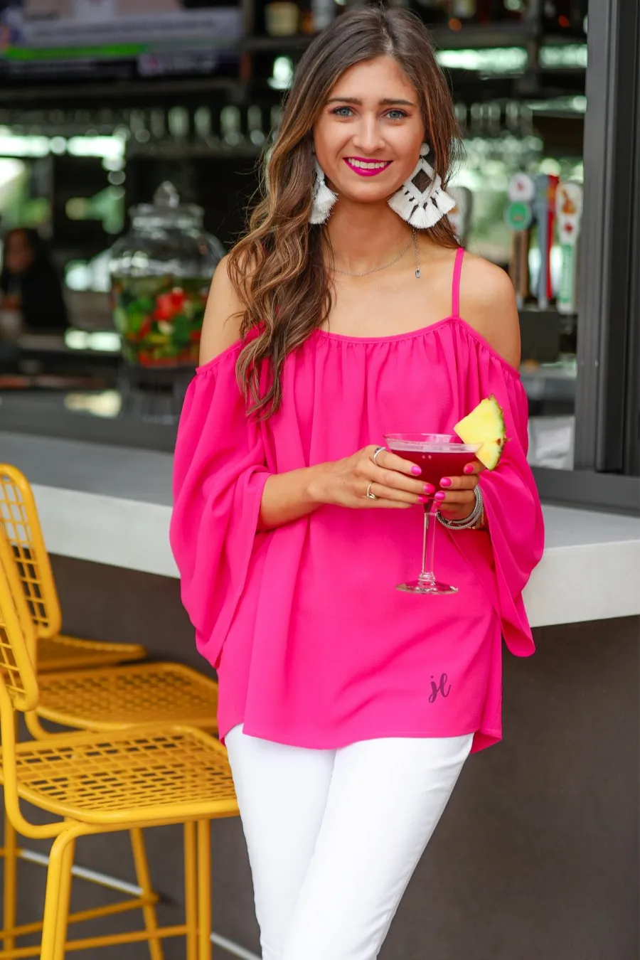 Charlotte Cold Shoulder Top