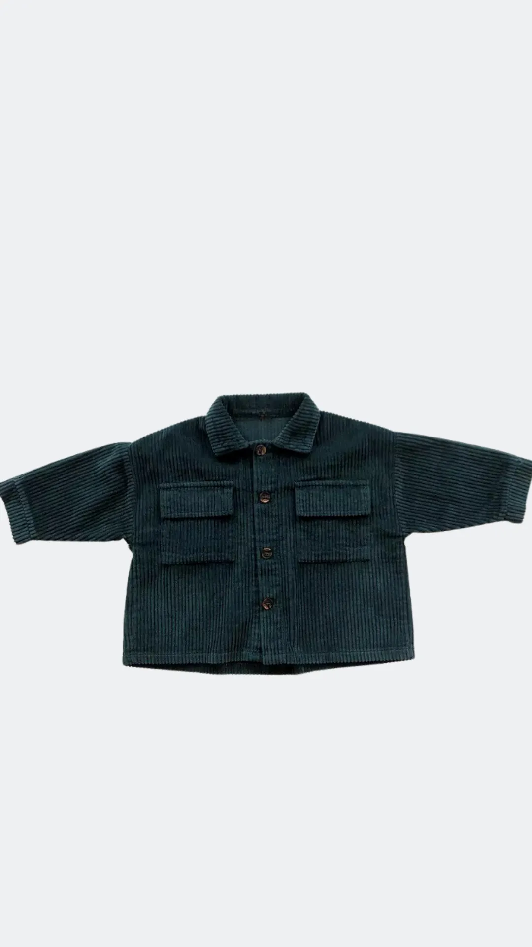 Corduroy Teal Slate Shirt