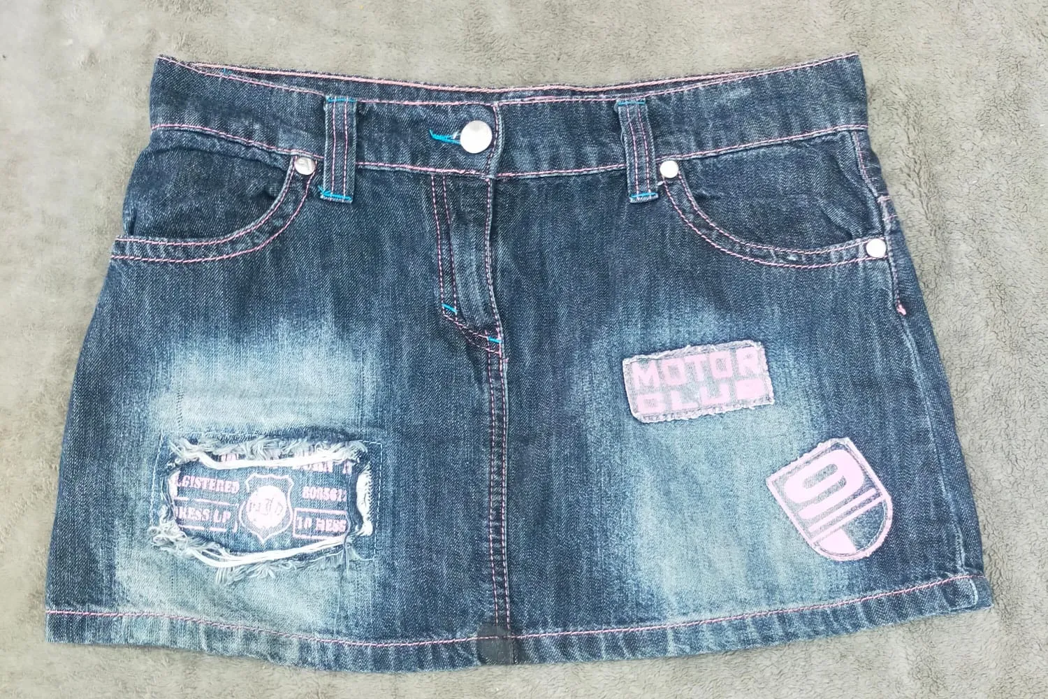 CR1823 Y2K Denim Mini Skirts - 10 Pcs