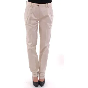 Dolce & Gabbana Elegant Beige Regular Fit Cotton Pants