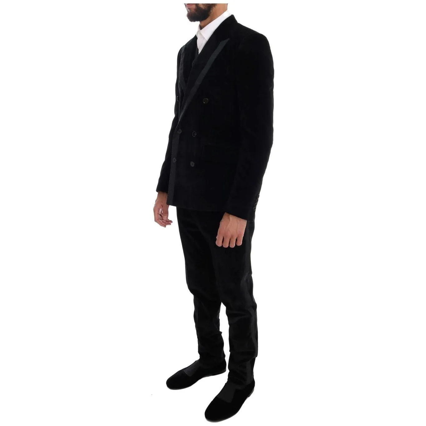 Dolce & Gabbana Elegant Black Slim Fit Three-Piece Suit