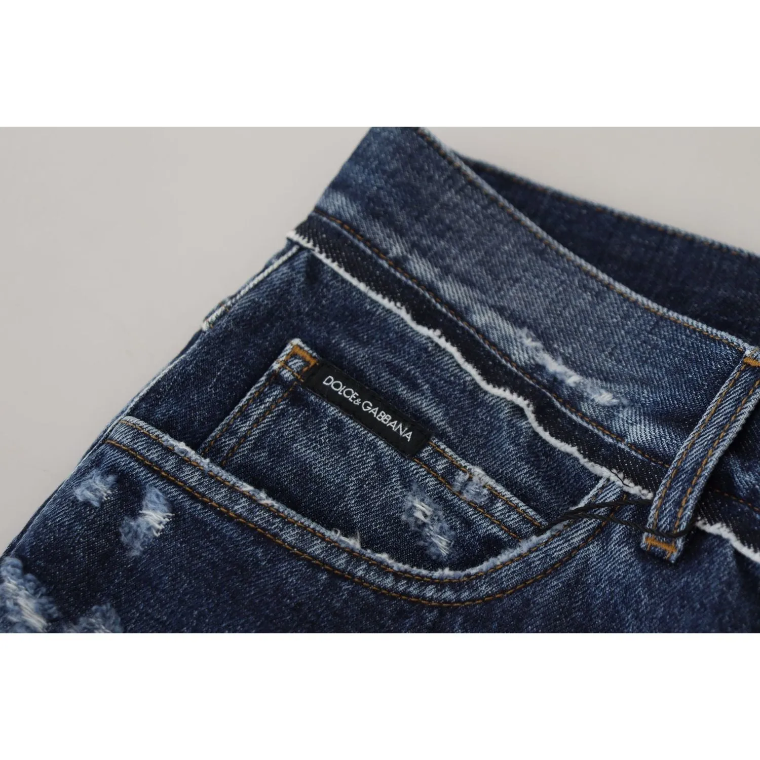 Dolce & Gabbana Elegant Blue Wash Regular Fit Jeans