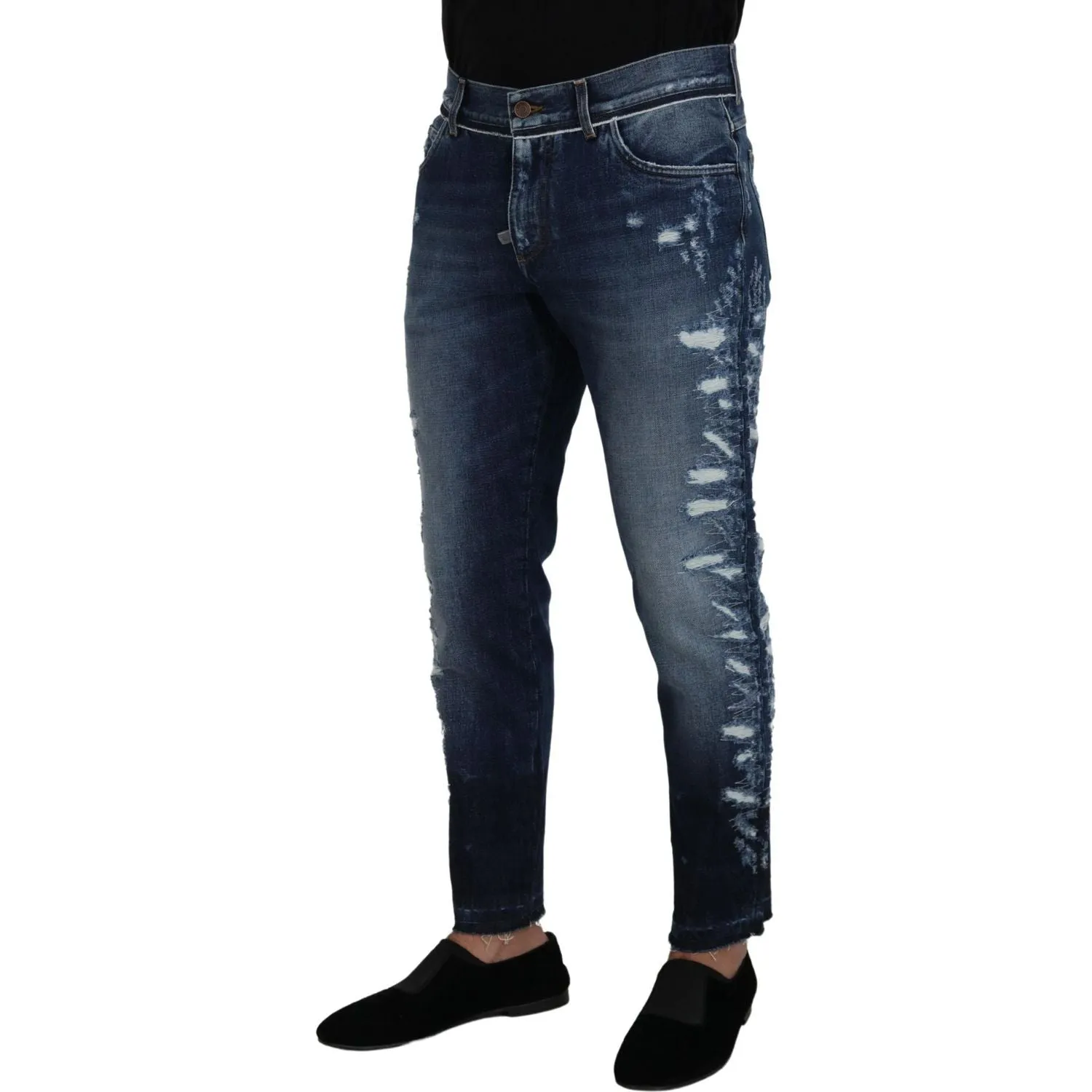 Dolce & Gabbana Elegant Blue Wash Regular Fit Jeans