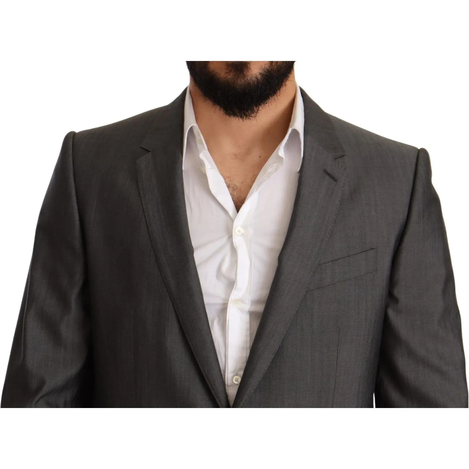 Dolce & Gabbana Elegant Martini Slim-Fit Wool Silk Suit