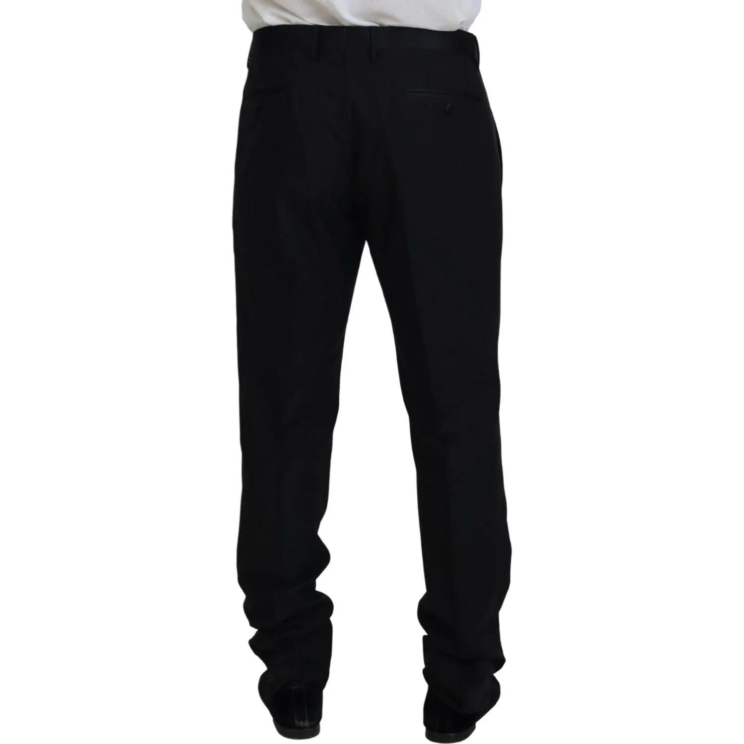 Dolce & Gabbana Elegant Slim Fit Black Dress Trousers