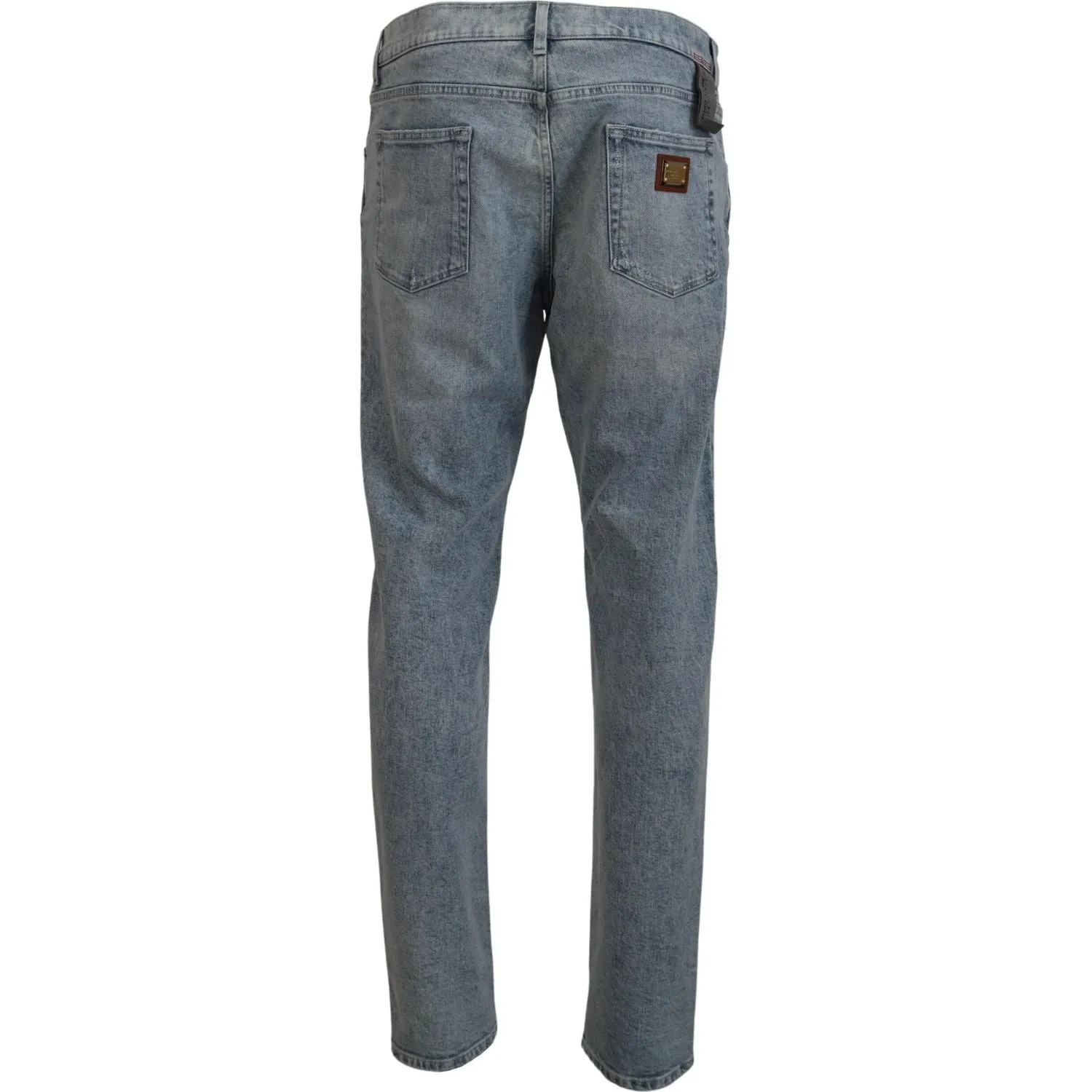 Dolce & Gabbana Elegant Slim-Fit Light Blue Denim Pants