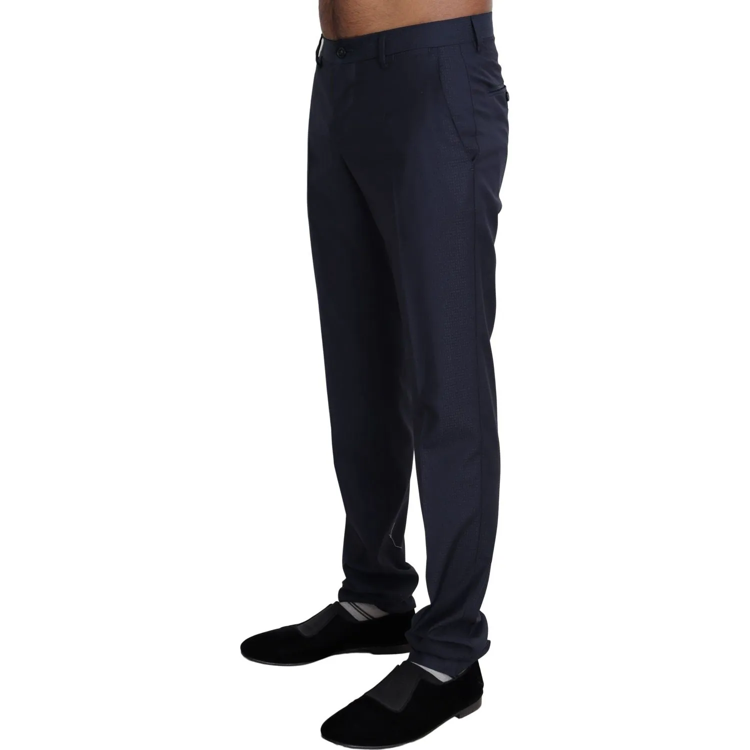 Dolce & Gabbana Elegant Slim Fit Wool Blend Dress Pants