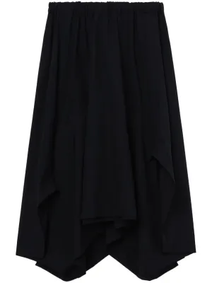 Draped Wool Skirt