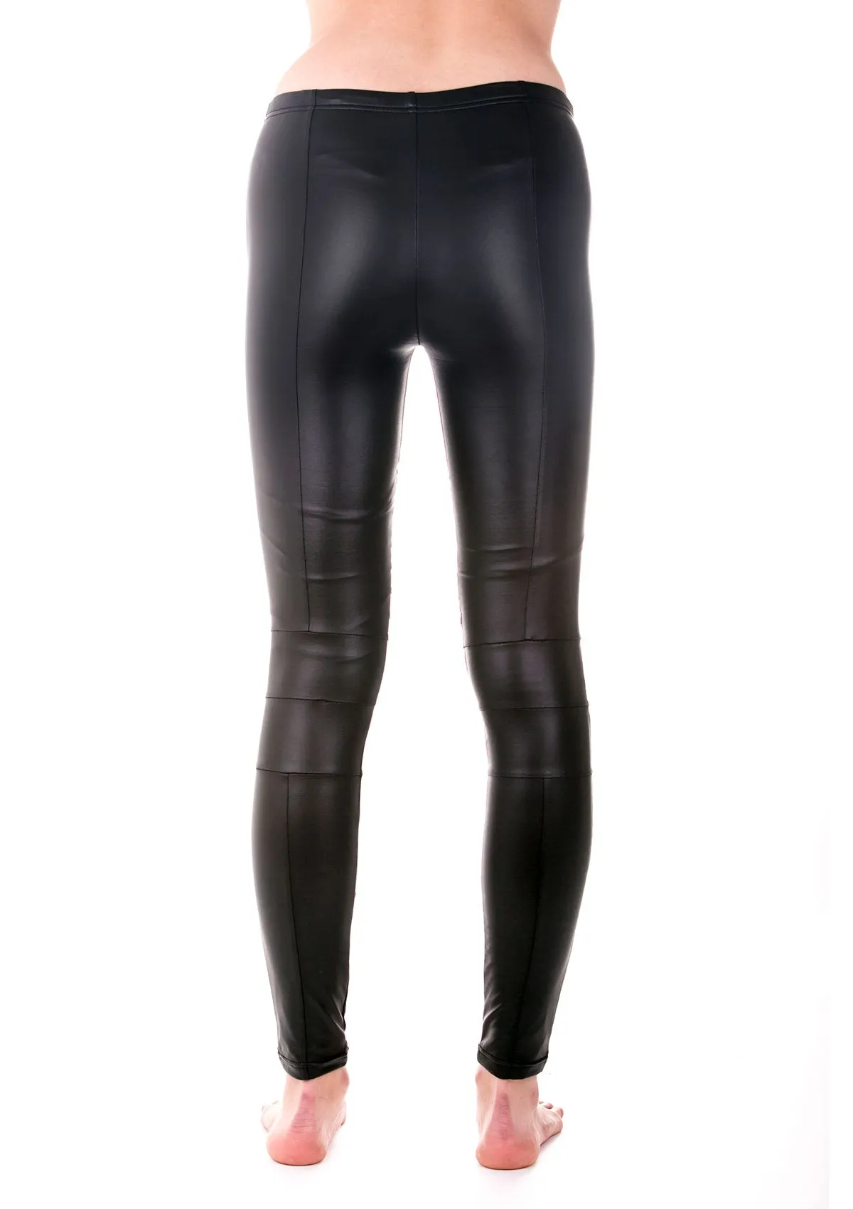 Fleece-Lined Liquid Moto Legging