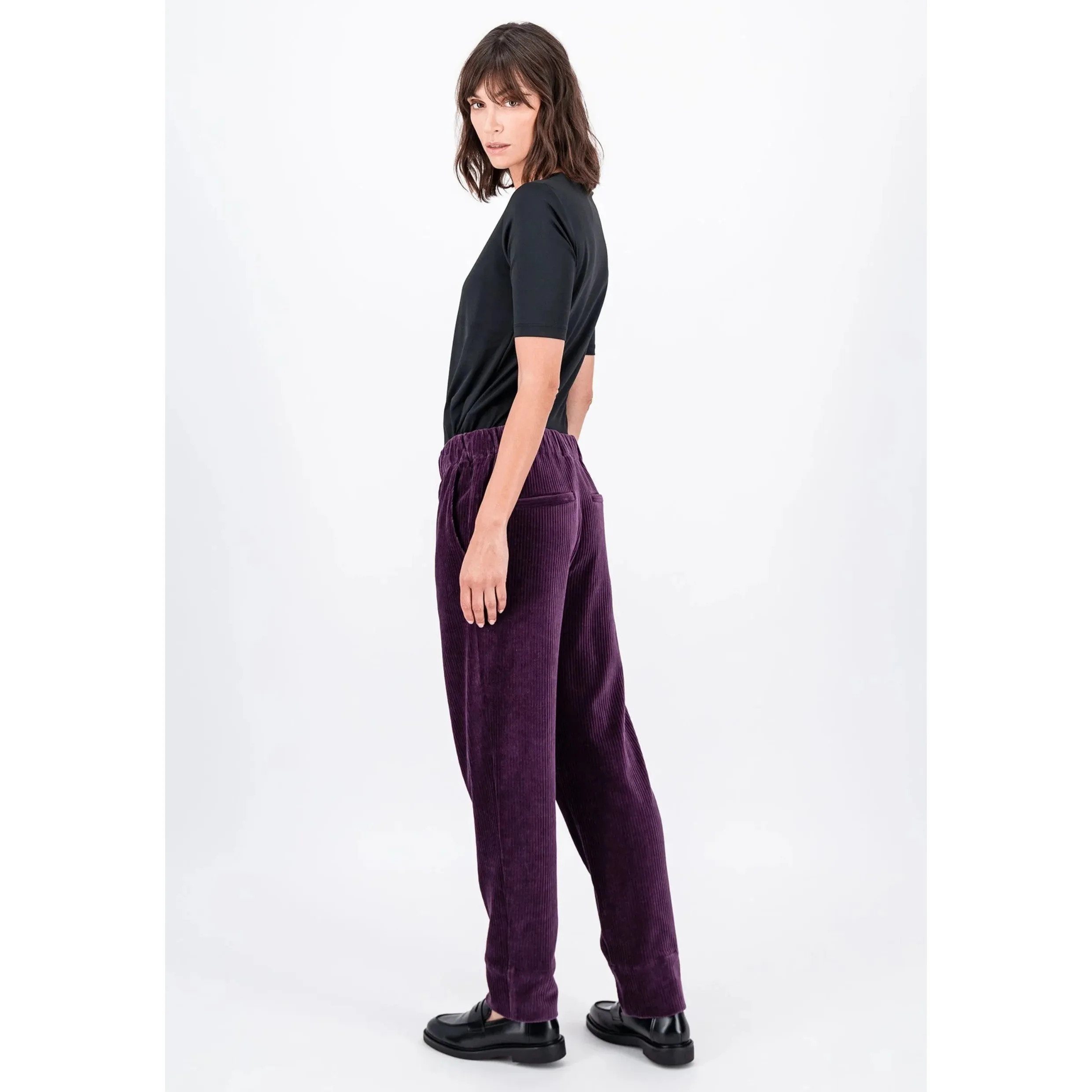 Fynch-Hatton Corduroy Jogger in Modern Plum 24144002