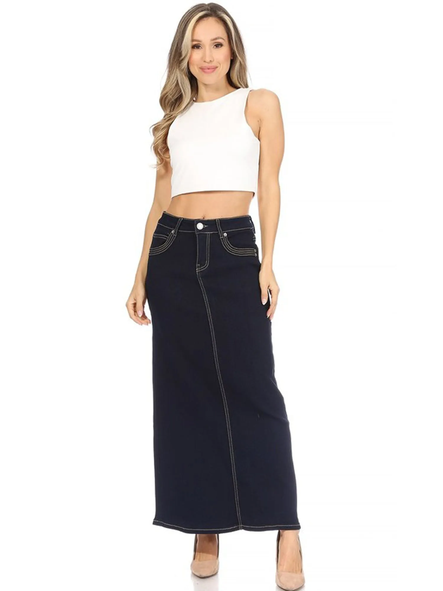 G-Gossip Apparel Denim Long Skirt