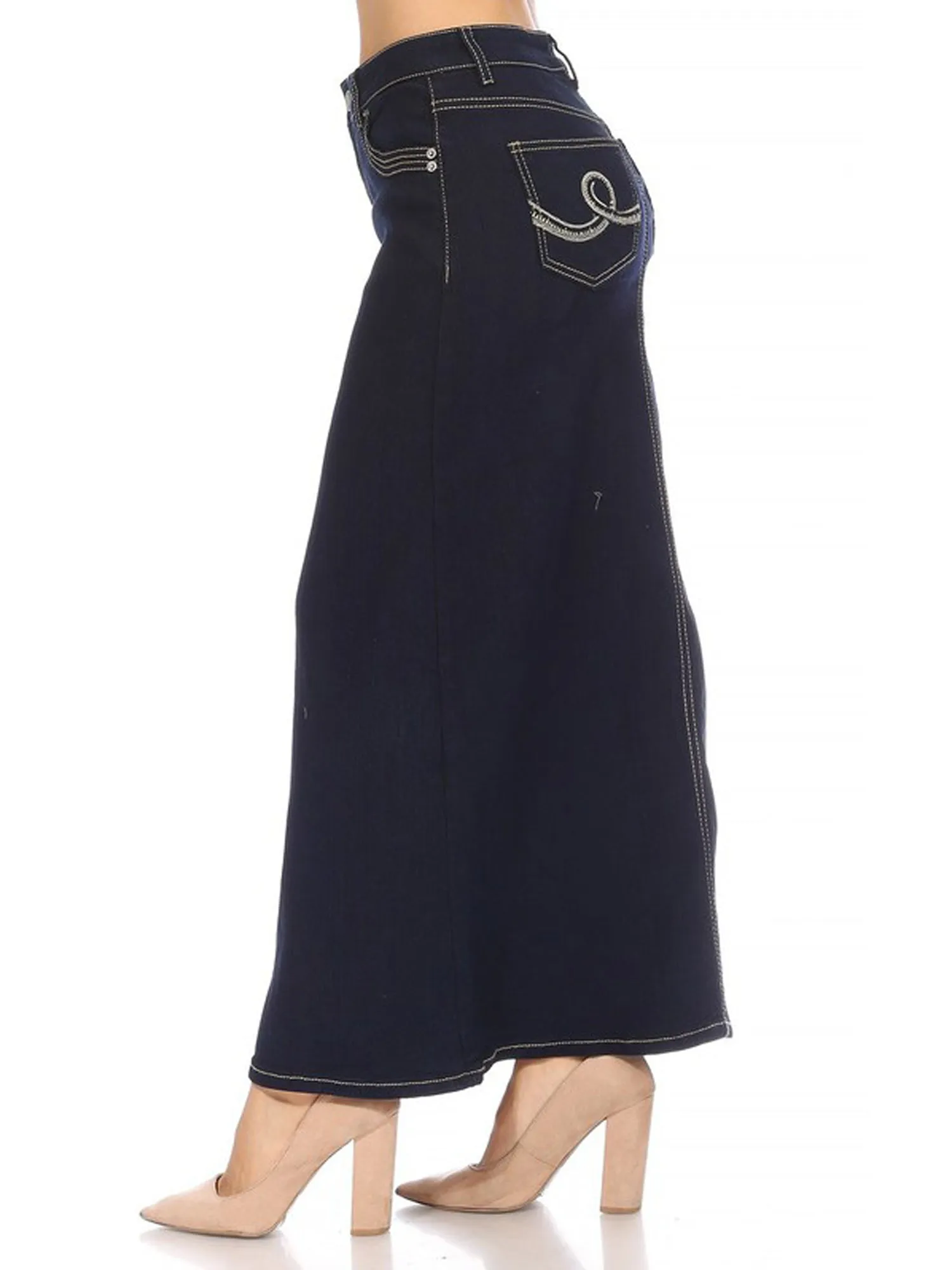 G-Gossip Apparel Denim Long Skirt