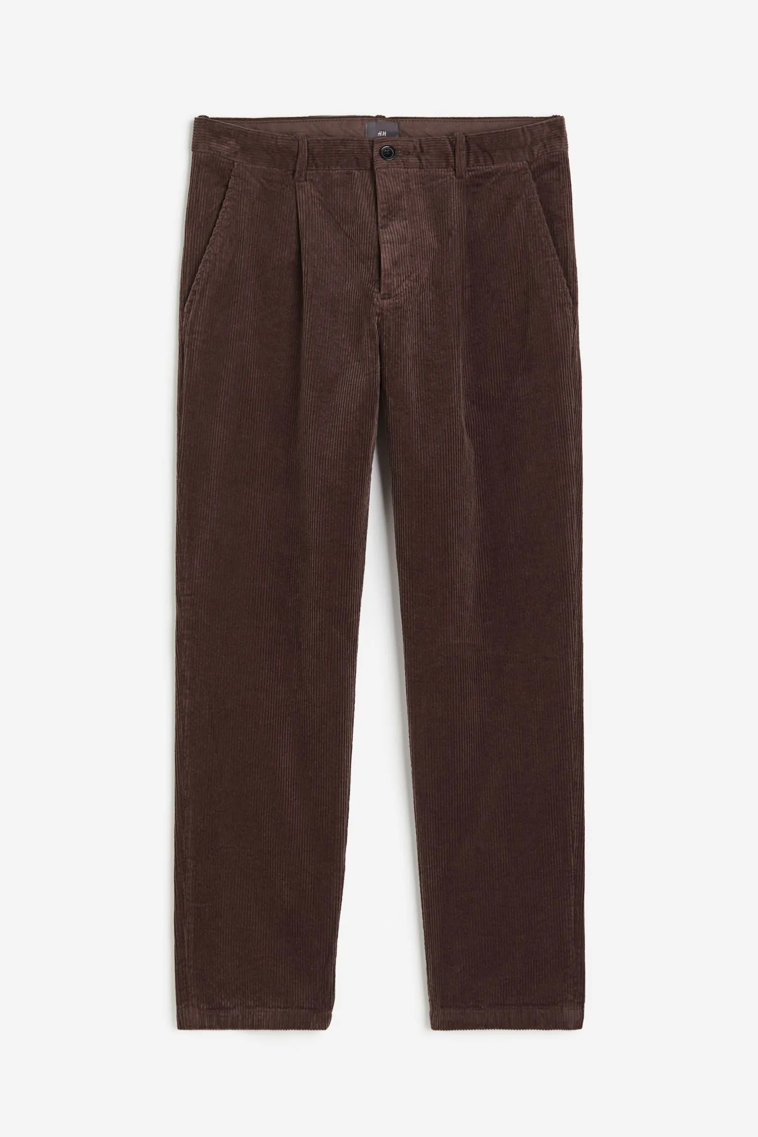 H&M Regular Fit Corduroy Pants, brown