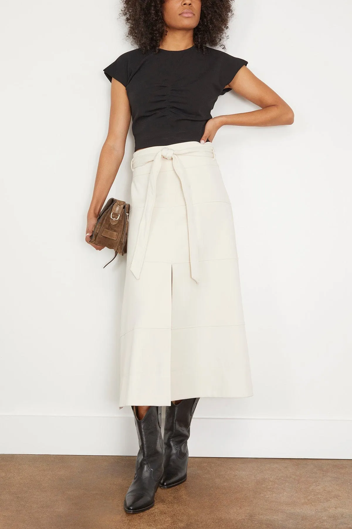 Hudson Skirt in Cream