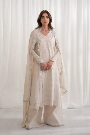 IVORY PISHWAS SET \ EID PRET 2024 NPA3-24413