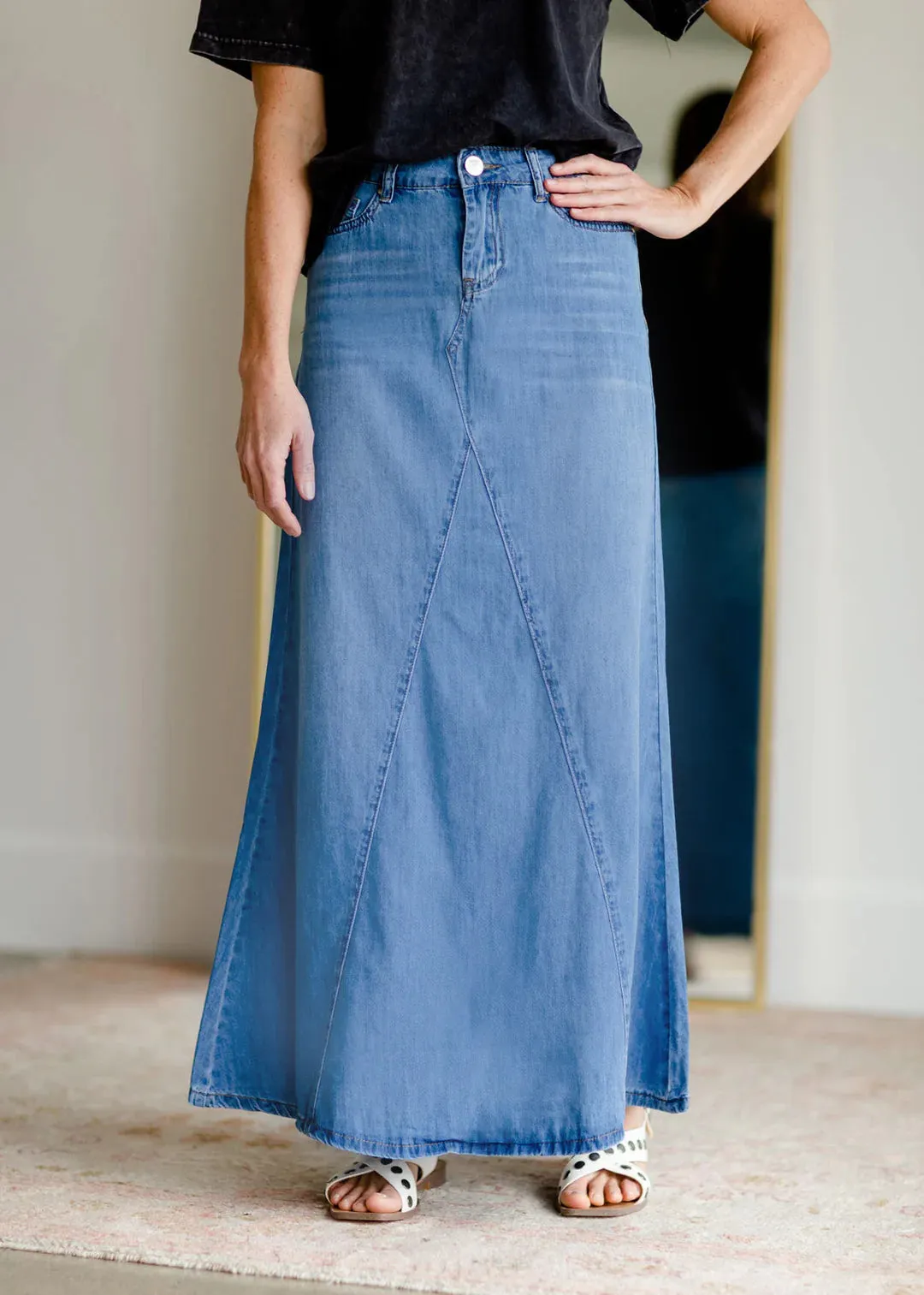 Katherine Long Denim Skirt