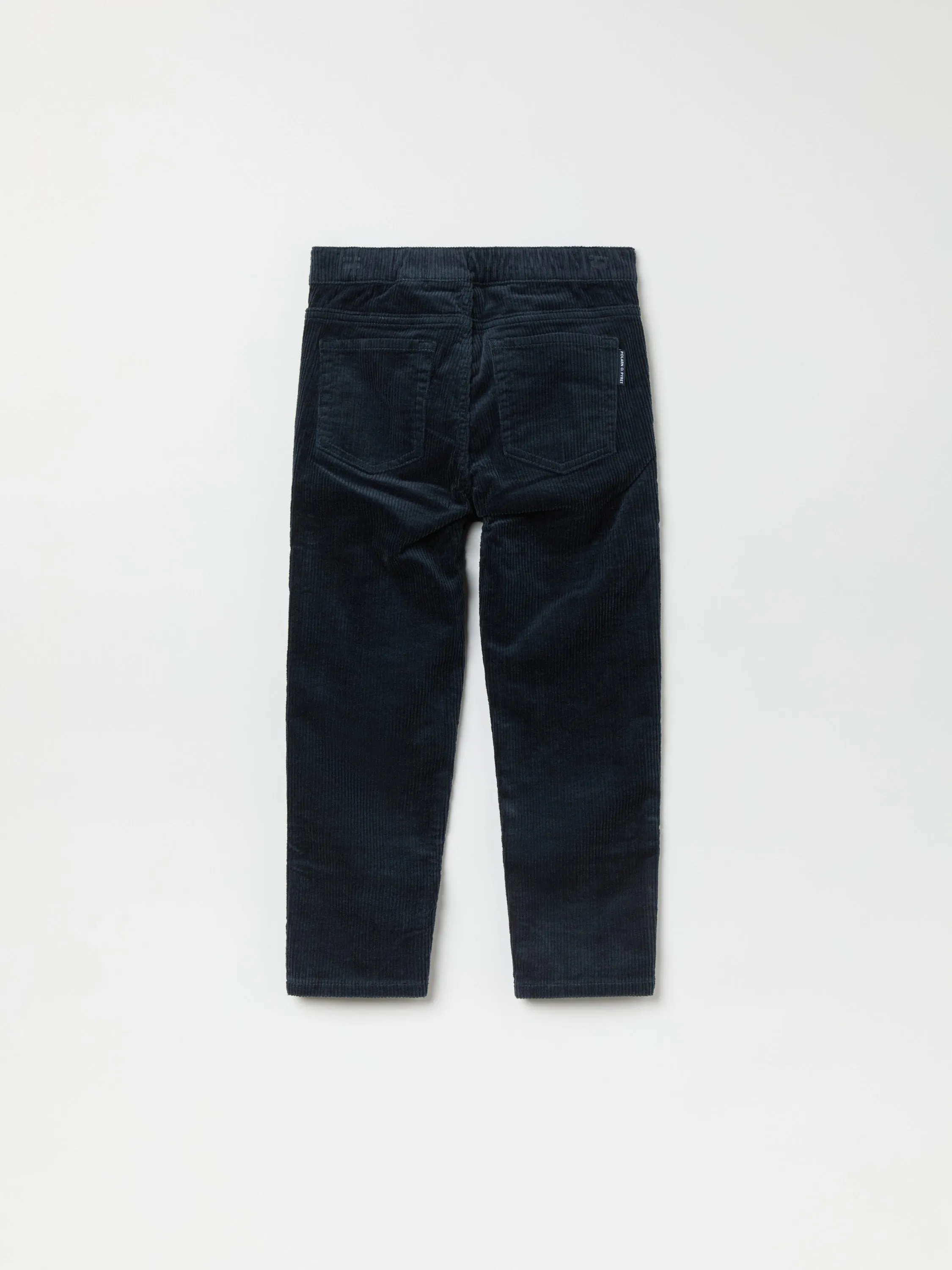 Kids Breathable Corduroy Trousers with Adjustable Waistband