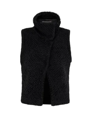 Knit Ita Vest Jacket - Black