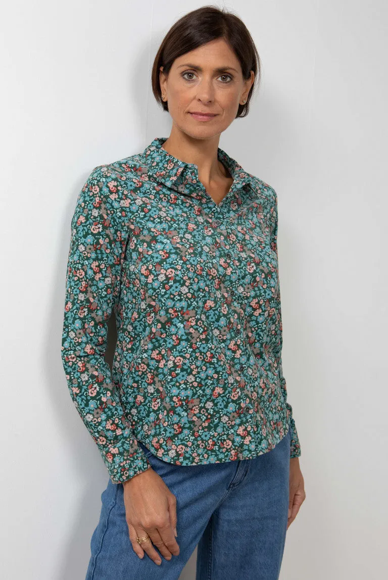 Lily & Me - Clarissa Shirt Vintage Poppy - Green