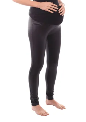 Maternity Fleece-Lined Liquid Over-Belly Legging