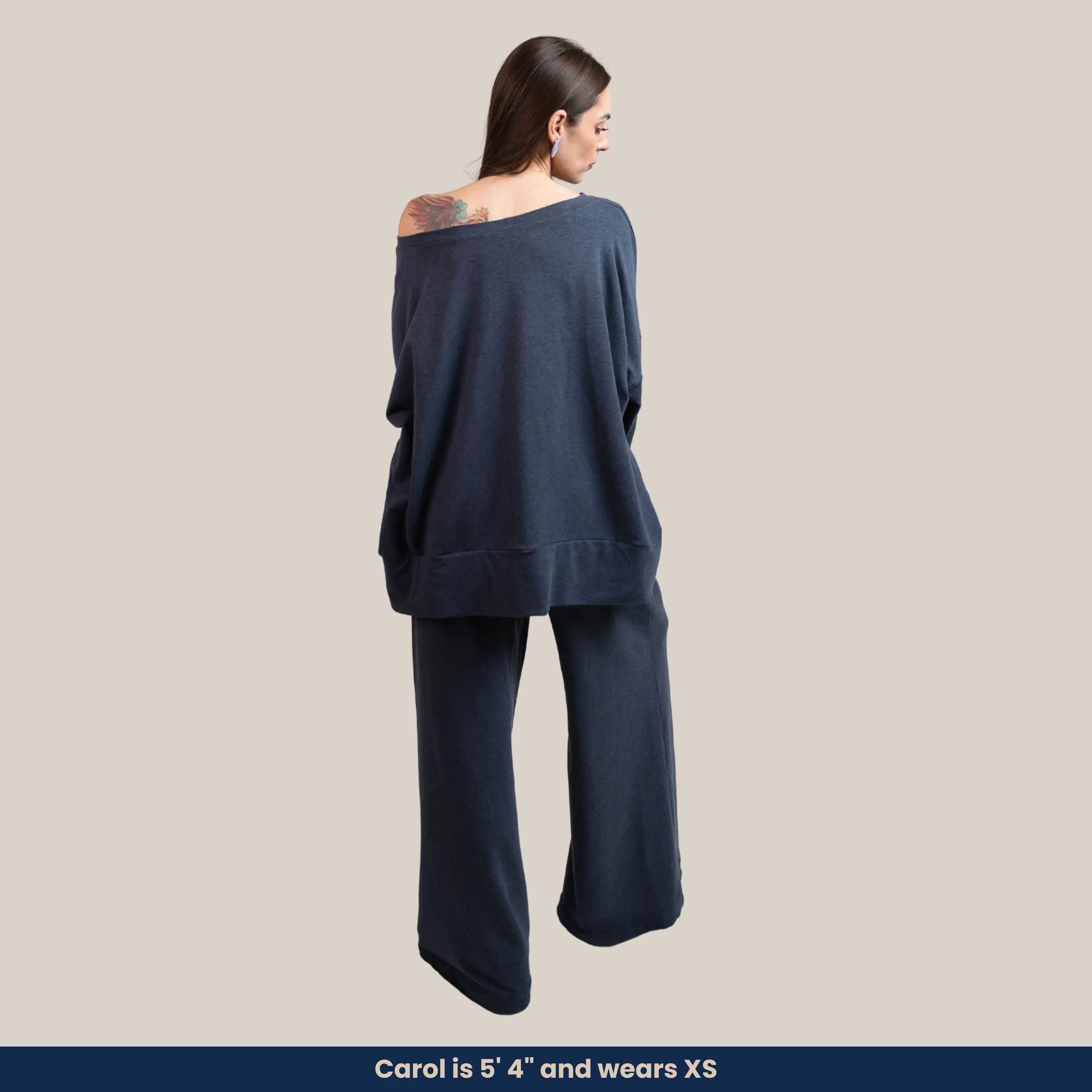 Maya - Soft Bamboo Fleece Wide-Leg Pants