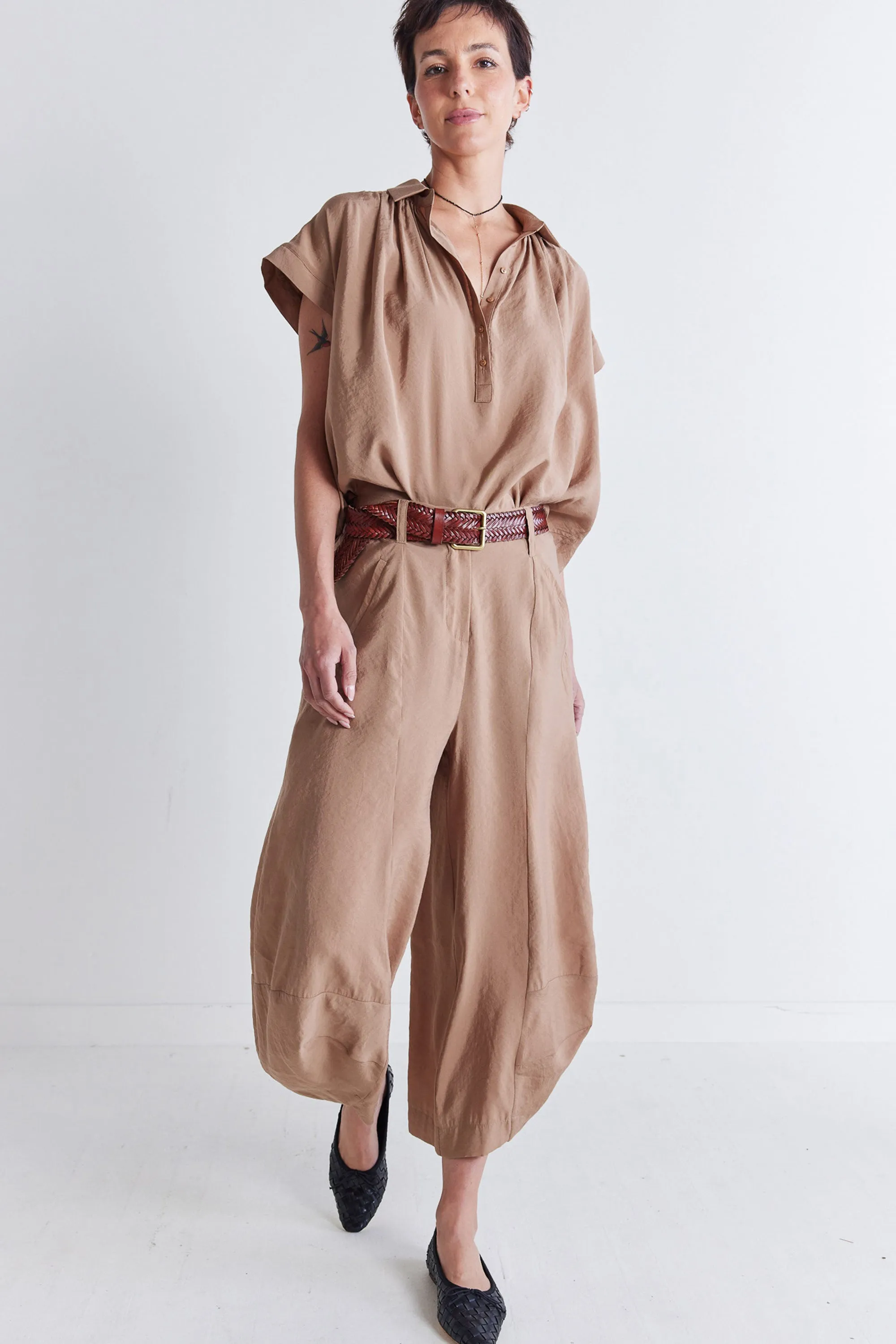 Not Your Average Wide Leg Light Poplin Pants