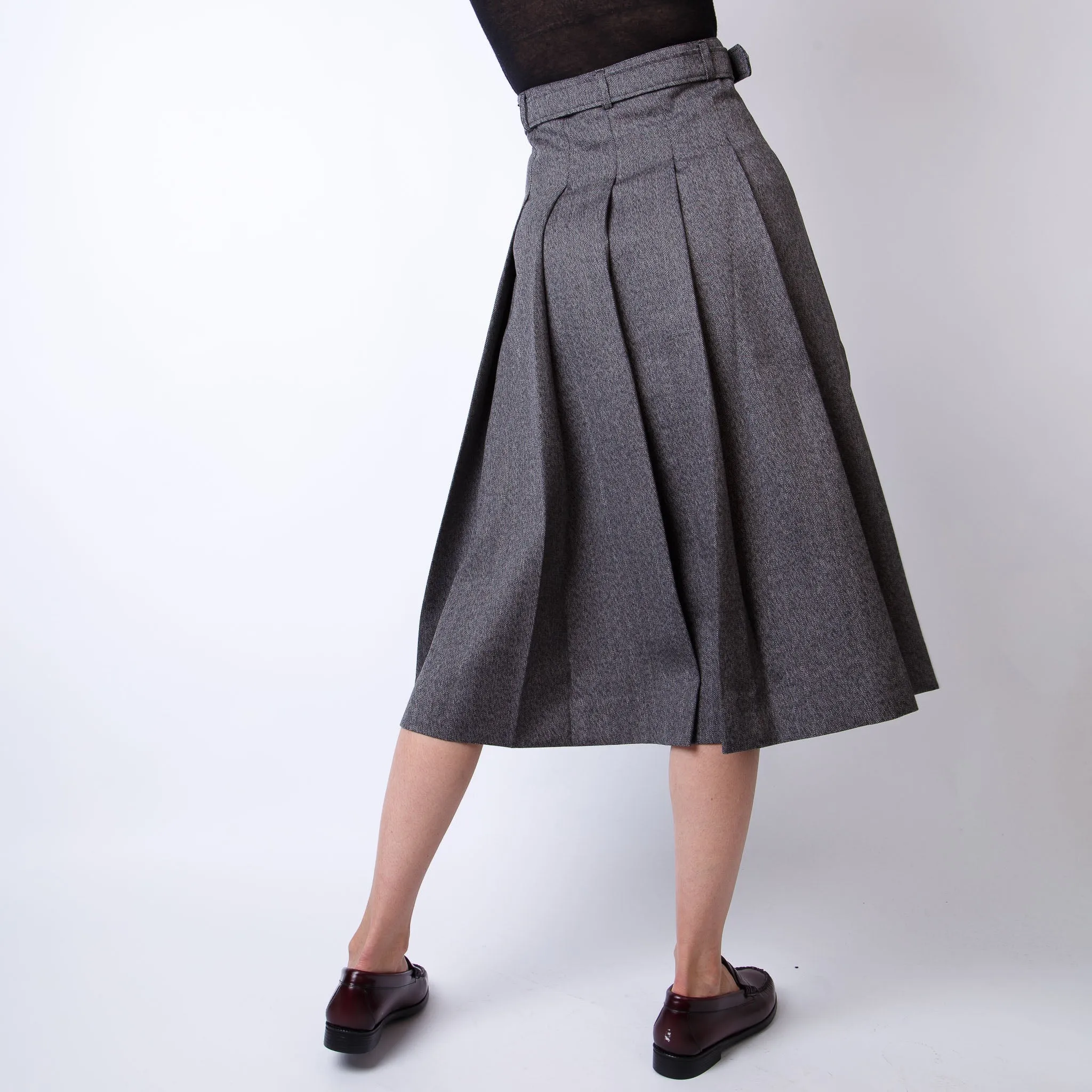 OFFICINE GENERALE SKIRT WKSKT150 DARK GREY