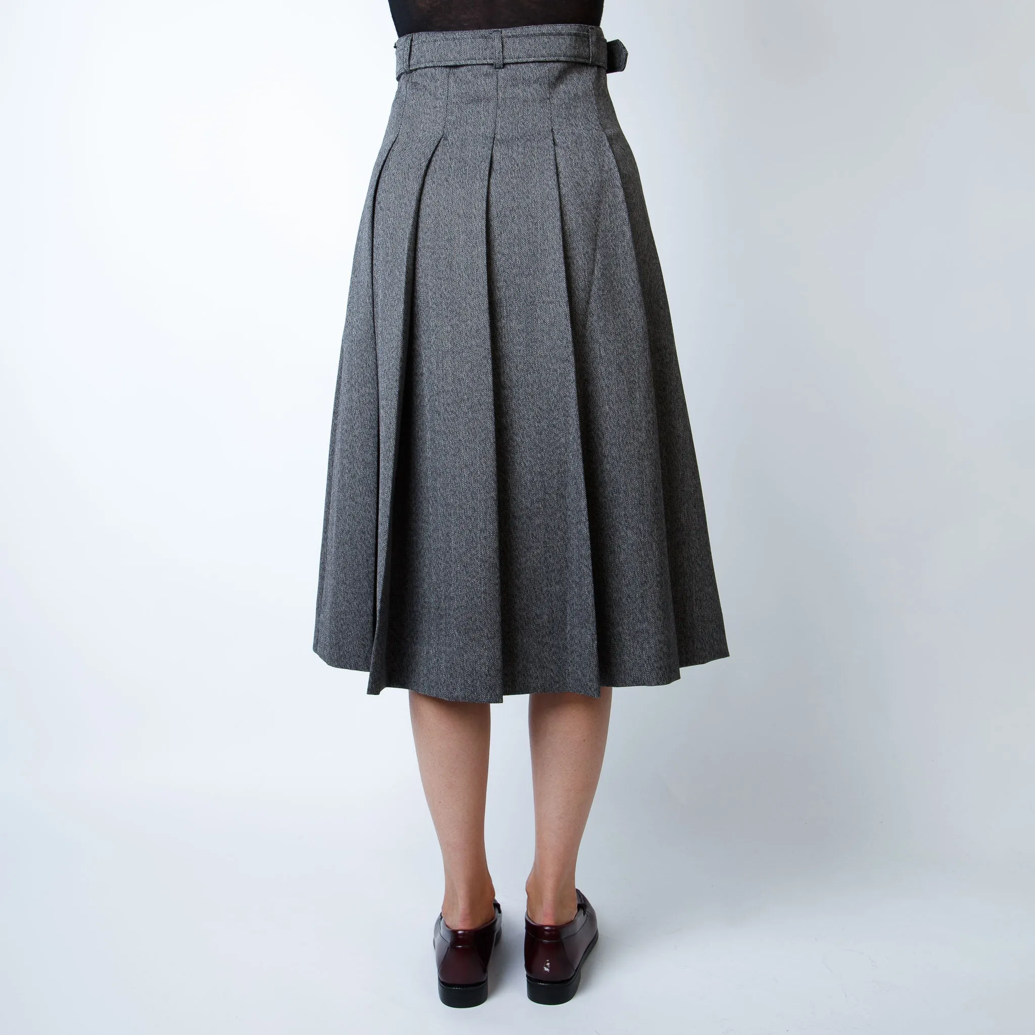 OFFICINE GENERALE SKIRT WKSKT150 DARK GREY