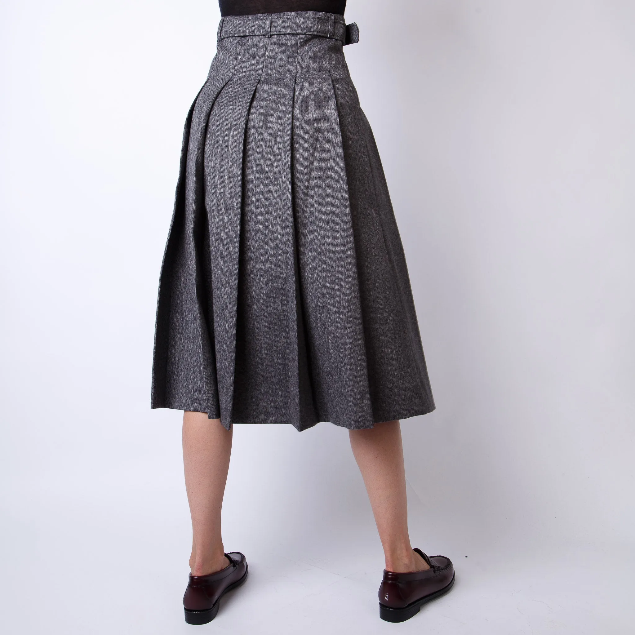 OFFICINE GENERALE SKIRT WKSKT150 DARK GREY