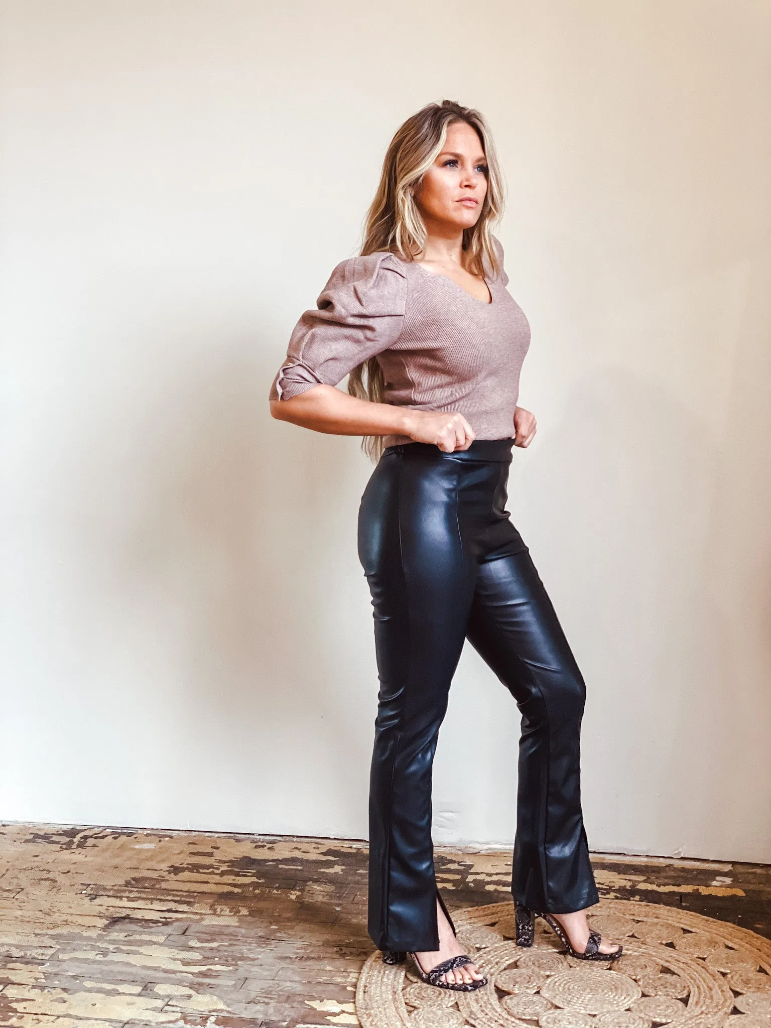 On Trend Leather Pant