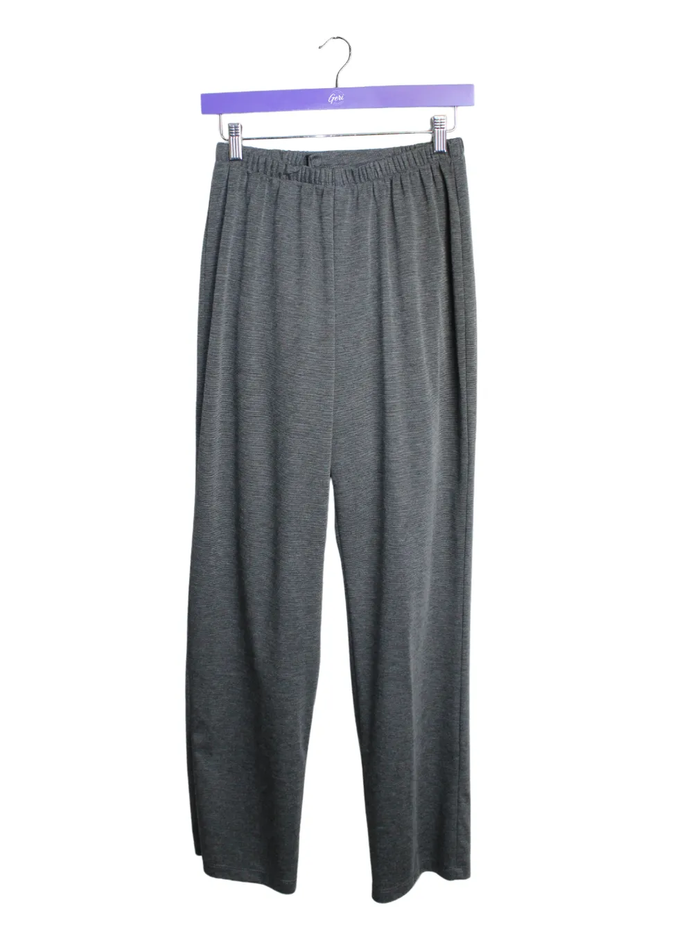 Petite Length - Adaptive Ladies' Cozy Knit Open Back Pants - Dark Grey