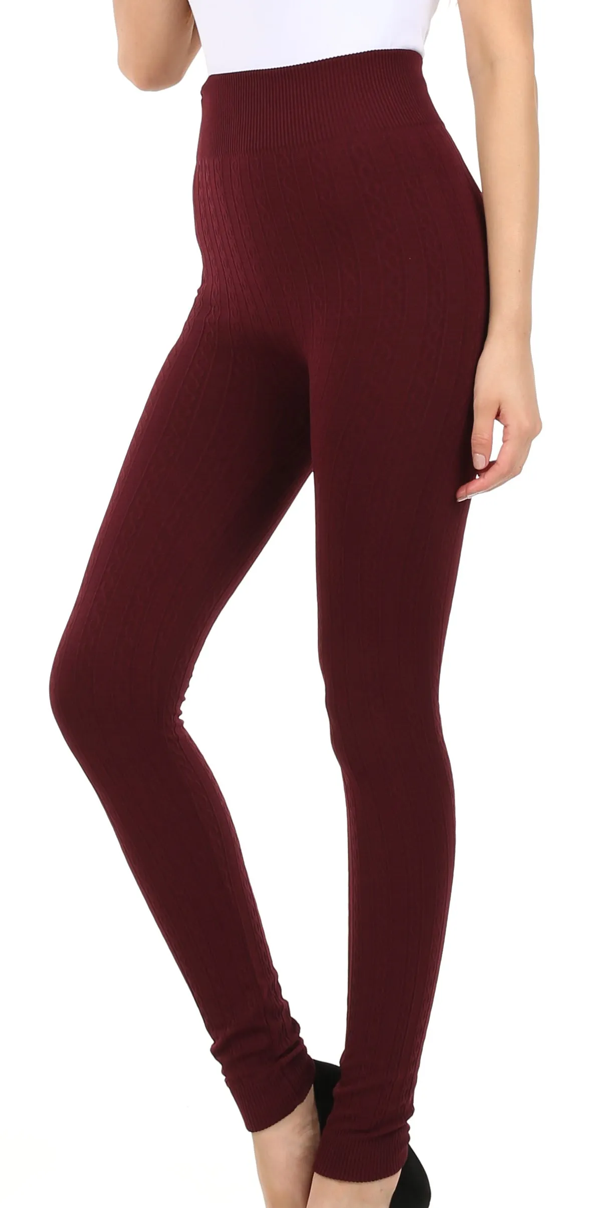 Sakkas Warm Soft Fleece Lined High Waist Leggings