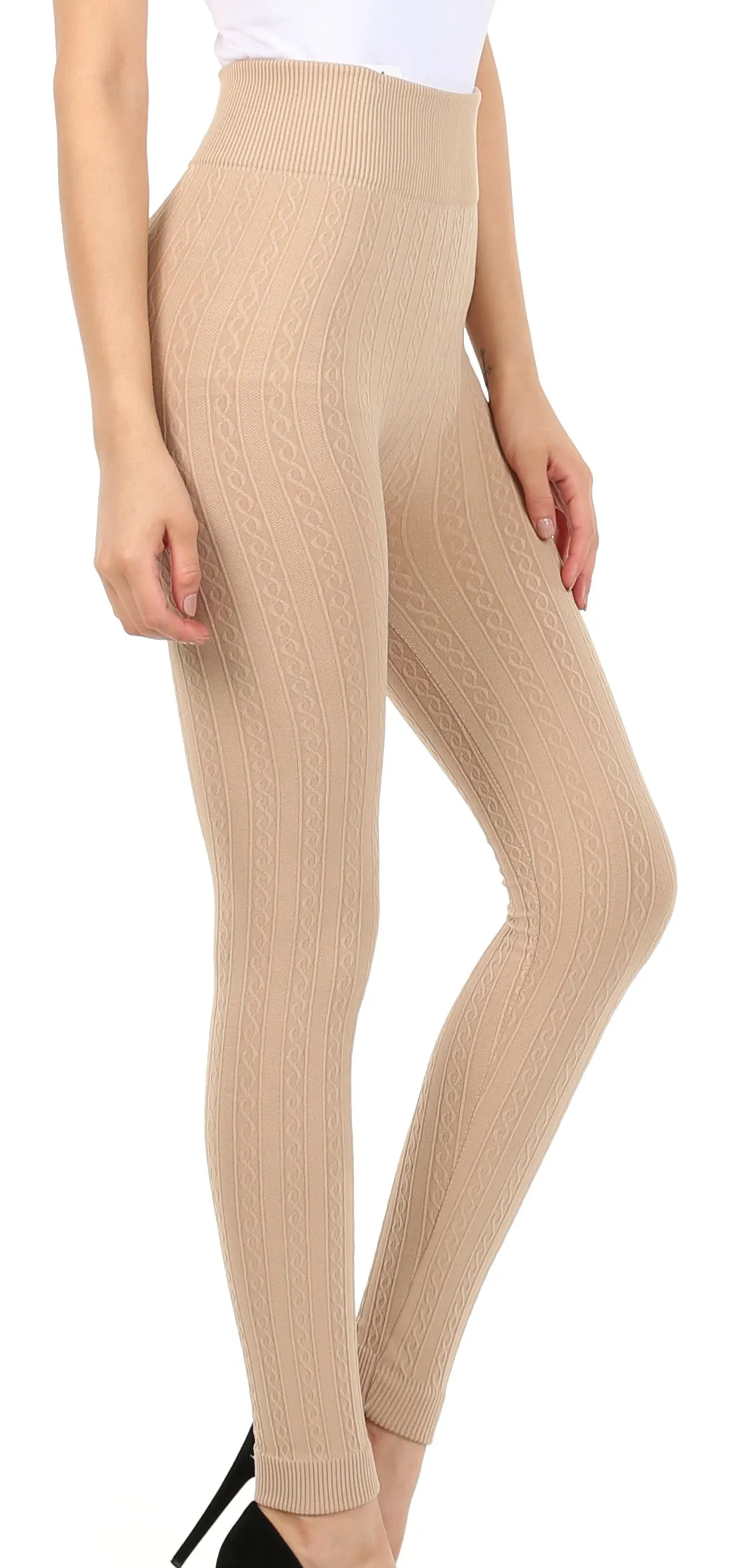 Sakkas Warm Soft Fleece Lined High Waist Leggings