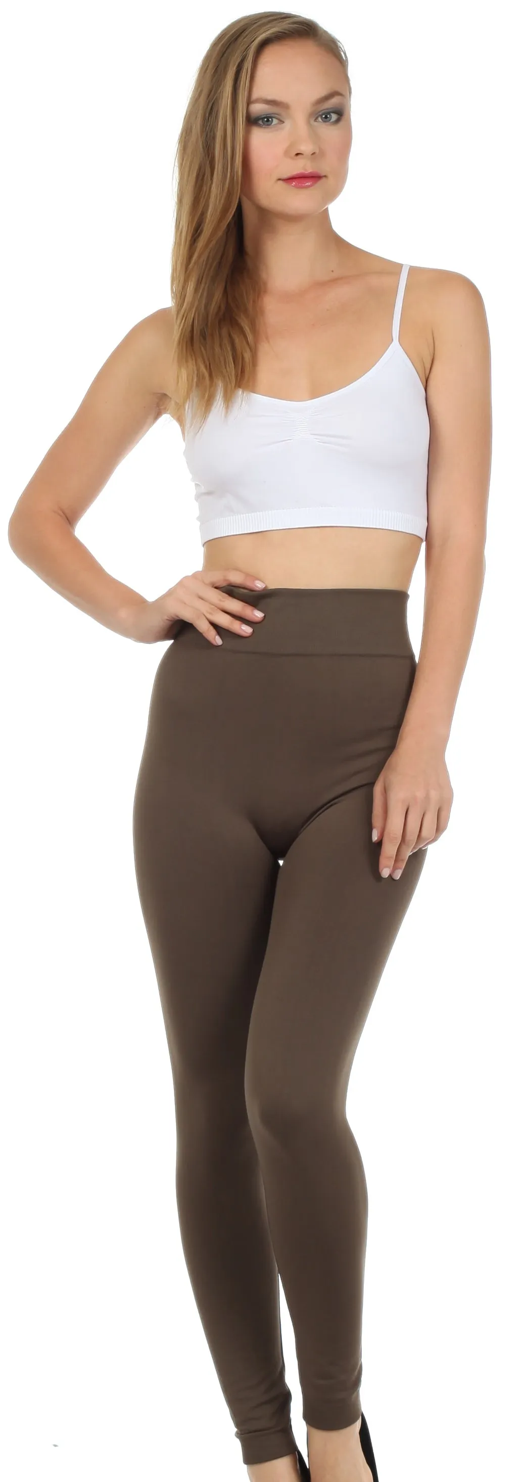 Sakkas Warm Soft Fleece Lined High Waist Leggings