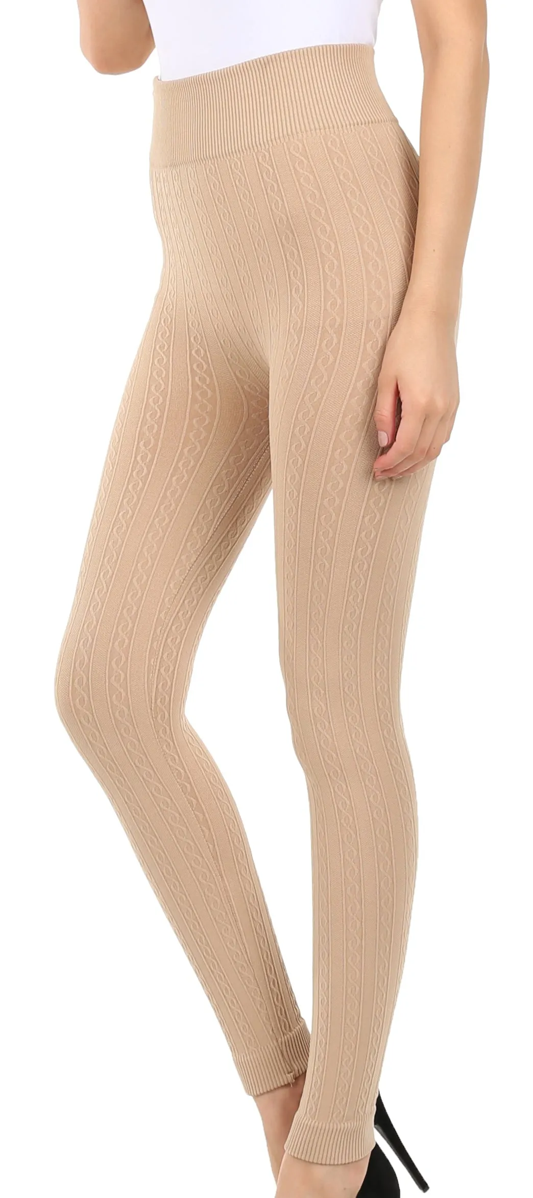 Sakkas Warm Soft Fleece Lined High Waist Leggings