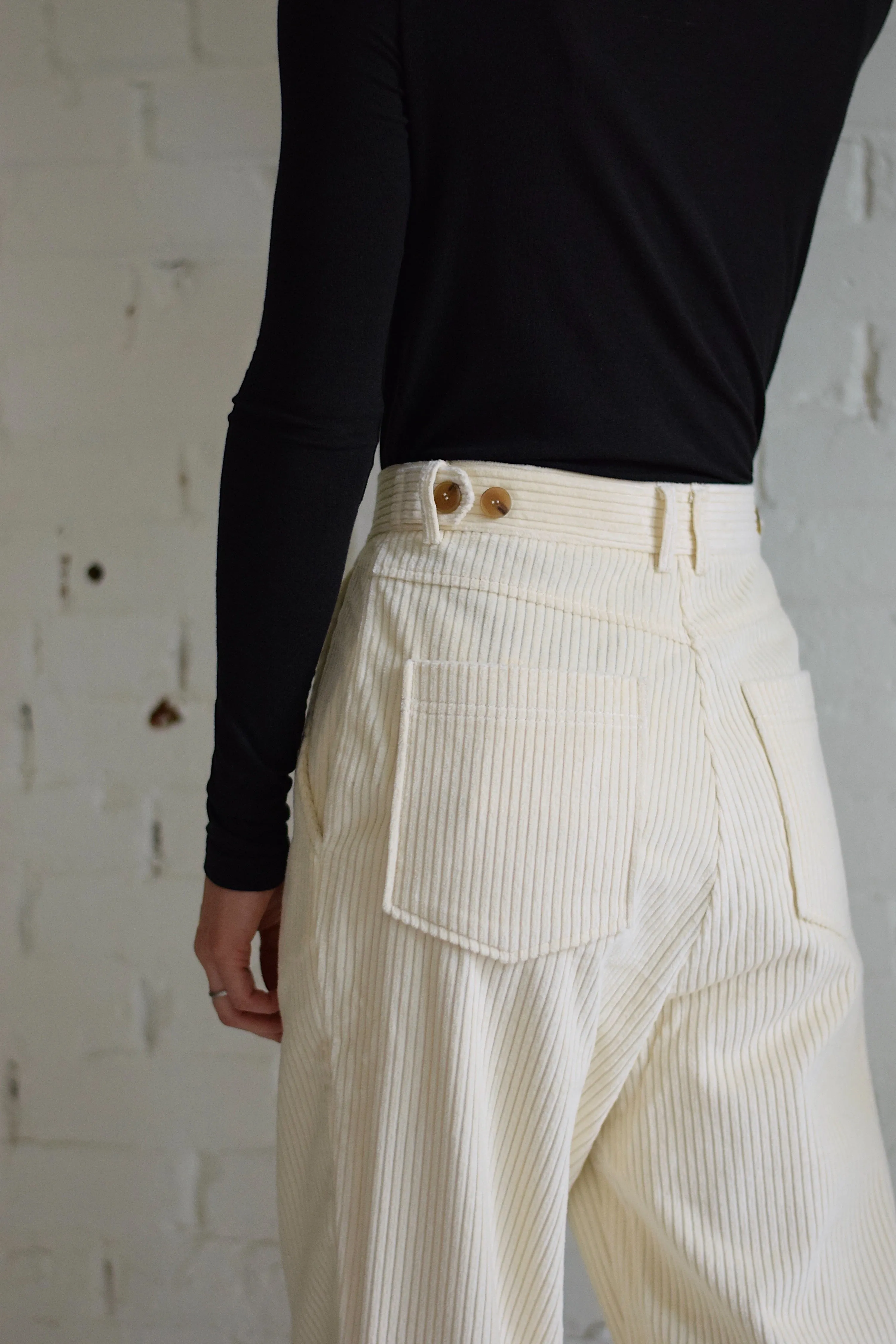 SALE | Corduroy Straight Leg Pants | Mijeong Park