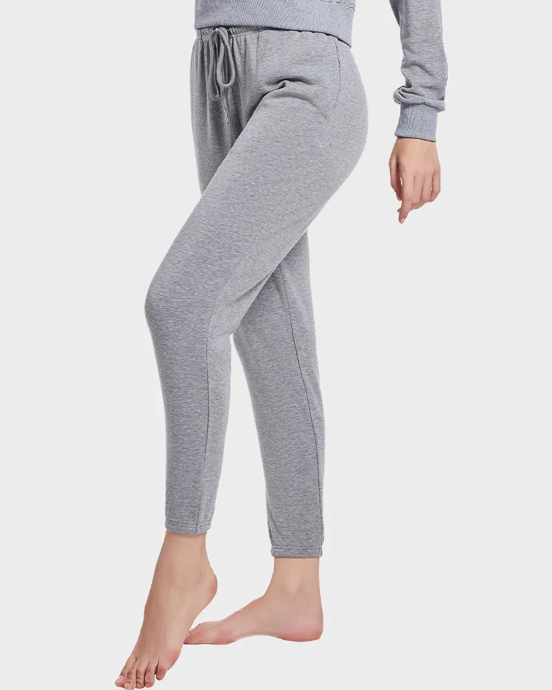 Soft Stretchy Tapered Drawstring Lounge Pants